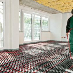 Instalação de piso radiante, m² Instalação de piso radiante, m²