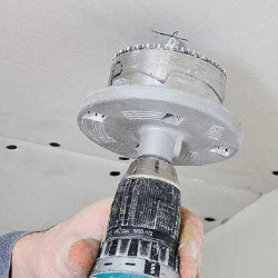 Cutting Holes for Recessed Spotlights, each