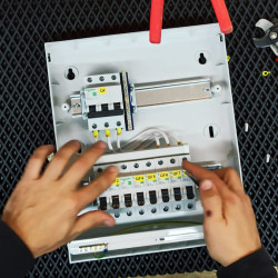 Installation and assembly of electrical panels, unit