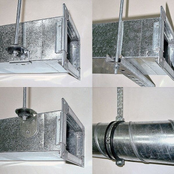 Installation d'isolation thermique pour les conduits d'air, m².