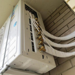 Basic installation of the air conditioner on the Multisplit Wall 3x1 wall