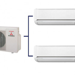 Basic installation of the air conditioner on the Multisplit Wall 2x1 wall