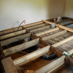 Dismantling of wooden floor joists, m²