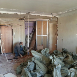 Demolition of gypsum boards, m²
