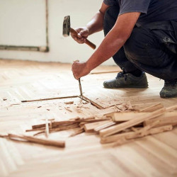 Dismantling of parquet and solid wood flooring, m²