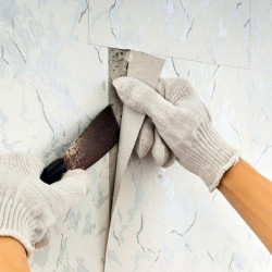 Dismantling of old wallpaper from the ceiling, m²