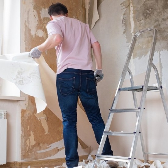 Commandez Démontage de vieux papiers peints des murs, m² aux prix d'usine