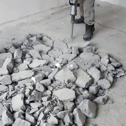 Floor screed removal, m²
