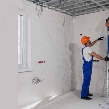 Demontage von Dispersionsfarbe von der Decke, m²