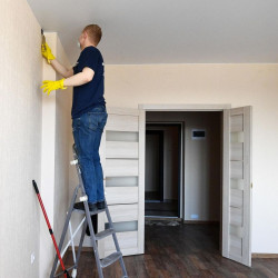 Removal of emulsion paint from walls, m²