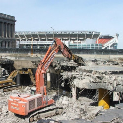 Demolition of reinforced concrete structures, m²