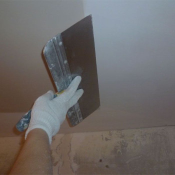 Ceiling final puttying for painting, m².