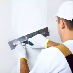 Final wall plastering for wallpaper, m²