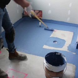 Waterproofing of the floor surface, m²