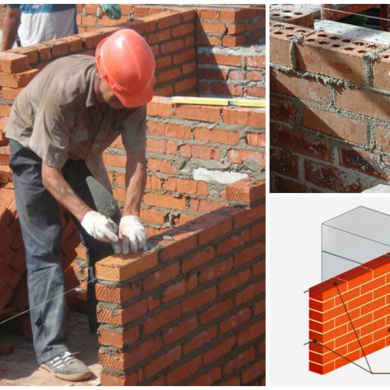 Encomende Construção de paredes de tijolo, unidade. a preços de fábrica