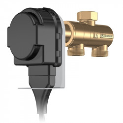 Installation of valve with electric actuator, unit.