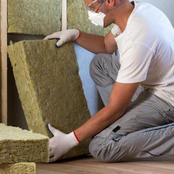 Montage von Mineralwolle oder Polystyrol unter Gipskarton an Decken, m²/m