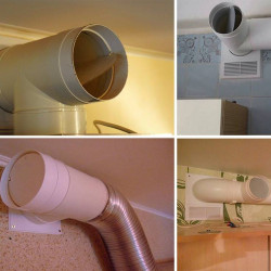 Montage des Gravitationsrückschlagventils, Stück.