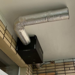 Installation d'une unité d'air de ventilation avec une capacité de 5000 à 20000 m³/h, pièce.