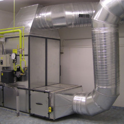 Instalação de um sistema de ventilação, unidade Instalação de um sistema de ventilação, unidade