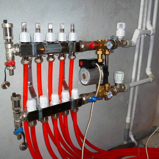 Buy Installation of underfloor heating manifold, unit at Factory Prices