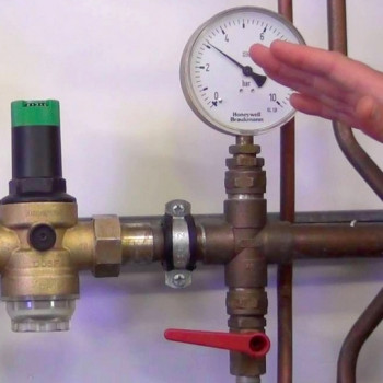 Installation of pressure regulator, unit.