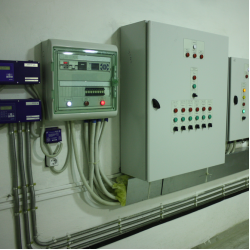 Installation of control panel, unit.