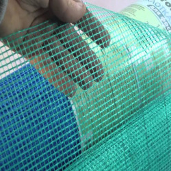 Installation of mesh into putty on ceilings, m²