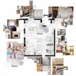 Solução de layout, m²