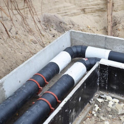 Rohrverlegung, pro Meter Rohrverlegung, pro Meter