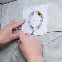 Installation of domestic fan, unit