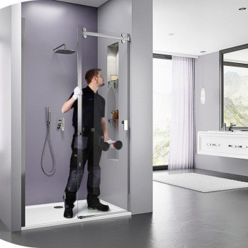 Installation de cabine de douche, unité.