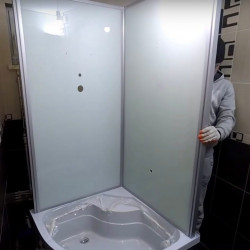 Installation of shower cabin (without mixer), pc.
