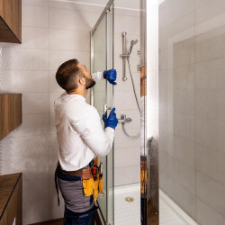 Installation of shower cabin (without mixer), pc.