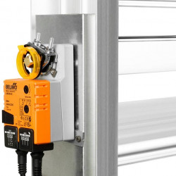 Installation and connection of electric actuator, unit.