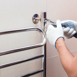 Installation and connection of towel warmer, pc.