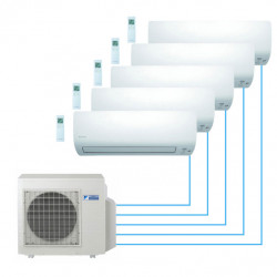 Basic installation of the air conditioner on the Multisplit Wall 5x1 wall