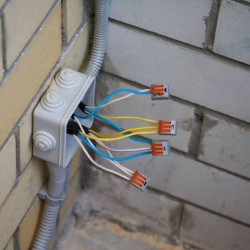 Installation of distribution box (prepared location or surface-mounted), unit.