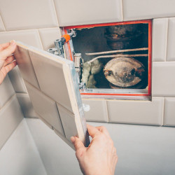 Installation of access hatches, doors, windows, unit.