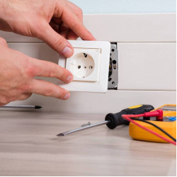 Installation of sockets and switches, unit