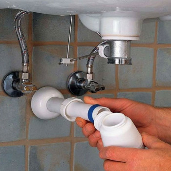 Instalación de sifón, unidad.