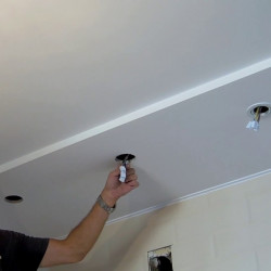Installation of recessed spotlights, unit