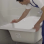 Instalação de banheira (sem torneira), unidade.