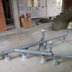 Internal sewage pipe layout 50mm, per meter.