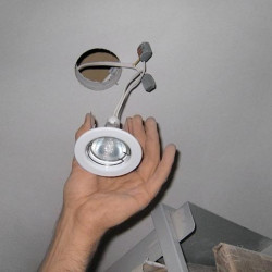 Cutting Holes for Recessed Spotlights, each