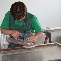 Cleaning of window frames and doors, m²