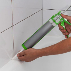 Sealing of joints in bathtub or shower tray, linear meter