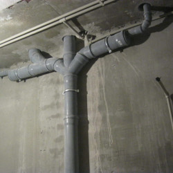 Replacement of the sewage riser within the 1st floor, unit.