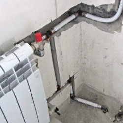 Replacement of heating risers, units