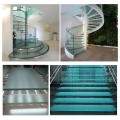 Buy High-quality safe anti-slip stairs made of tempered laminated glass with low iron content at Factory Prices